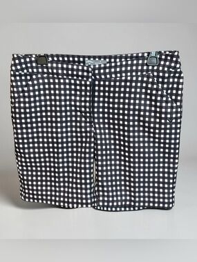 Callaway Black & White Gingham Shorts, size 6